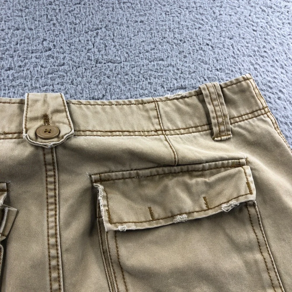 Vtg Aeropostale Pant Men 34x32 Khaki Baggy Y2K Skater Wide Leg Distressed Grunge